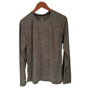 Champion Mens Long Sleeve Heathered Performance Shirt M